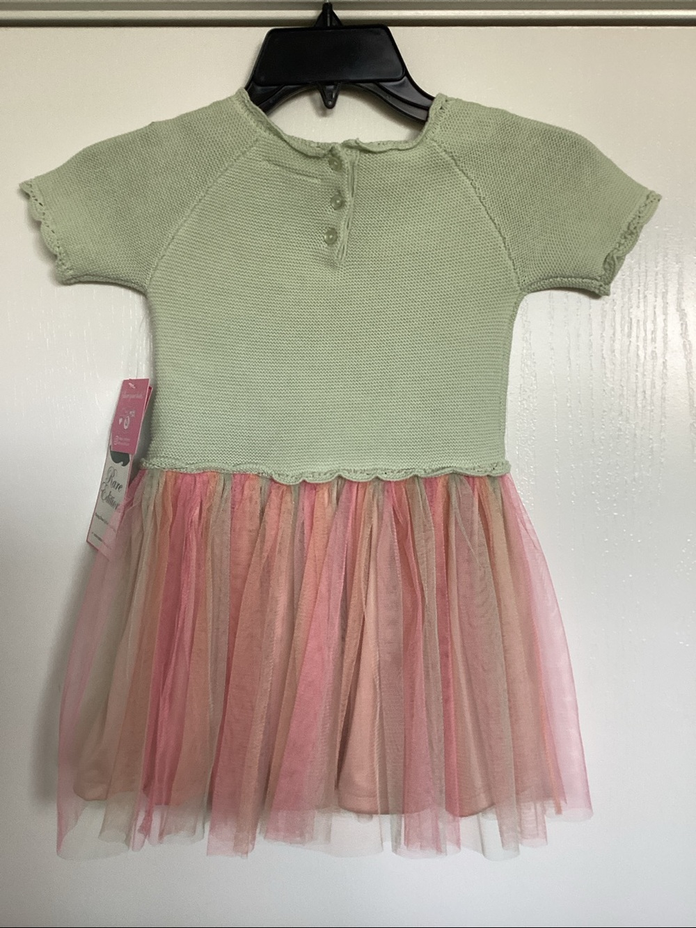 Rare Editions Little Girls Sweater Top Casual Dress - Picture 3 of 6